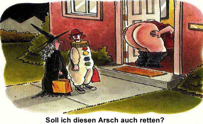 Arschretter bei der Arbeit